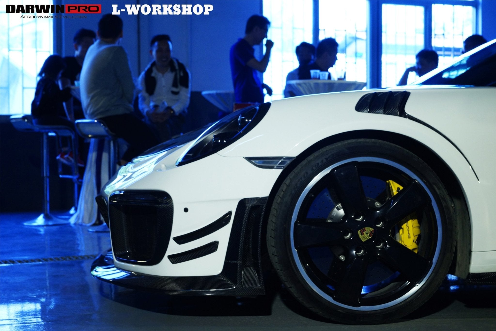 2013 - 2019 Porsche 911 991 Turbo S GT2RS Style Partial Carbon Fiber Front Bumper and Fender